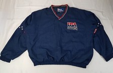 PRO PLAYER USA BASKETBALL DREAM TEAM SIZE 2XL XXL MENS NAVY PULLOVER JACKET NBA