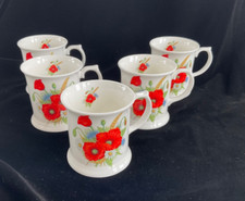 Five poppy mugs dandy - poppy,