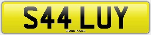 Sally number plate sal - plate,