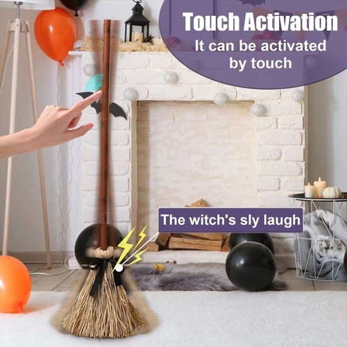 1pc witch broom haunted - 1pc,