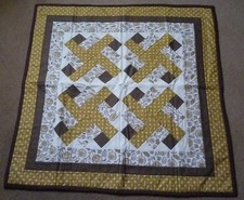 Brown and Orange Lap Quilt