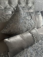 Kylie Minogue Silver Grey Embellished  Cushion