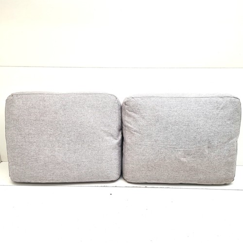 Back cushions light grey - 2x,
