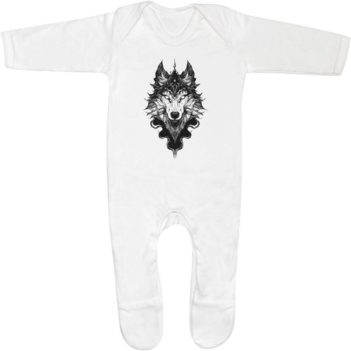 Majestic wolf portrait baby - 'majestic, portrait'