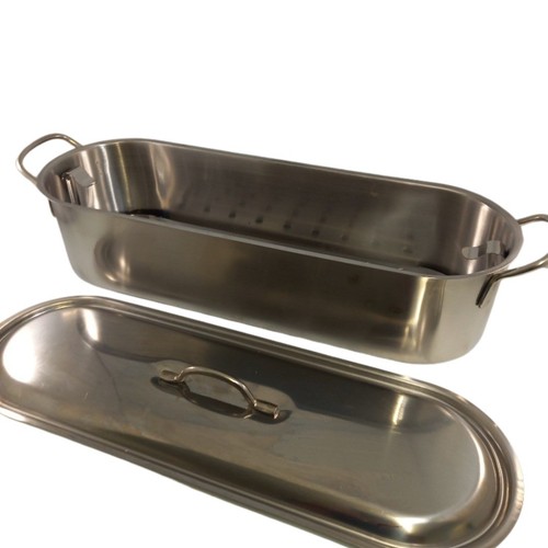 Stainless steel fish poacher - fish,