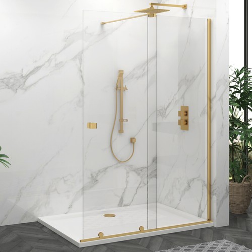 Brushed brass walk wet - brushed, in