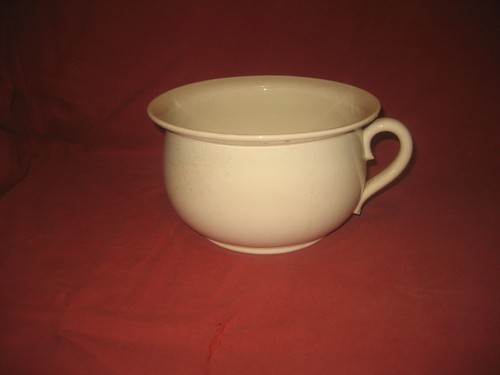 Vintage white ceramic - , chamber