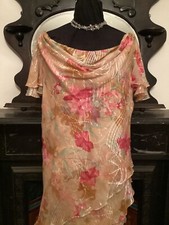 USA Designer Cattiva Wedding Occasion Floral Tiered Dress UK Size 22