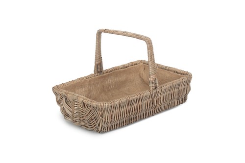 Wicker lined rectangular - lined,