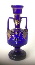 MOSER COBALT BLUE GLASS DOUBLE