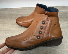 NEW MOSHULU FRUIT DROP 2 LIGHTWEIGHT LEATHER ANKLE BOOTS, UK 6.5/40, RRP £120