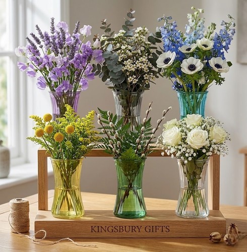 Glass waisted vase - vase, for