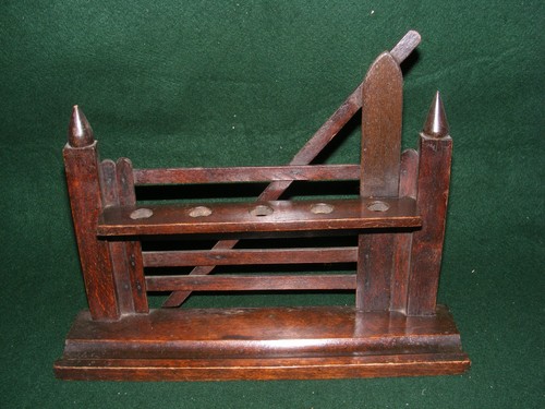 Vintage smokers pipe rack five - smokers,