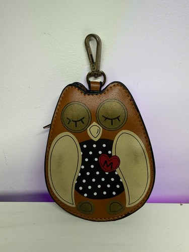 Brown owl leather - leather, purse