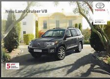 Toyota Land Cruiser V8 4.5 Diesel 2012-13 UK Market Sales Brochure 