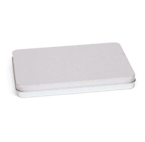 Silver rectangular stationery - silver,