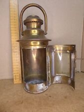 Antique Brass Ships Lamp / Cabin Lamp .No burner - can be used with candle (M