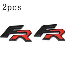 2Pcs Black Red Metal For FR