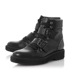 Bertie Black Leather Low