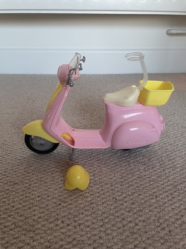 Barbie doll pink scooter - doll, scooter,