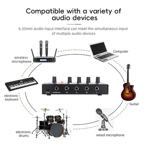Mini audio mixer - audio,