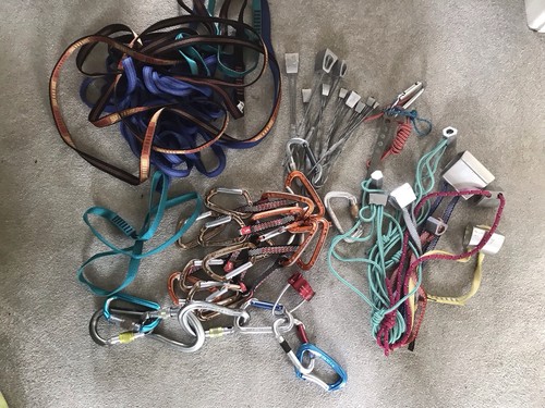 Rock climbing rack carabiners - rock,