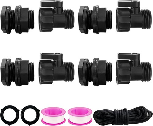 Pack rain barrel spigot kit - 4,