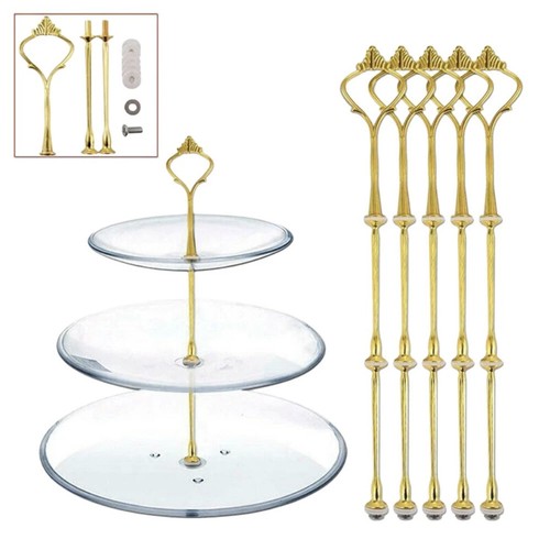 5pc tier gold - 5pc, 3-tier
