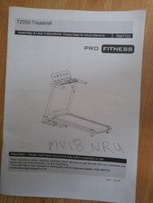 PRO FITNESS T2000 TREADMILL MODEL-JX-657SW P  ( TRANSFORMER WITH EMI 