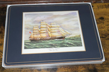Vintage set of 6 Pimpernel large Sized Placemats/ Clipper Ships, incl Cutty Sark