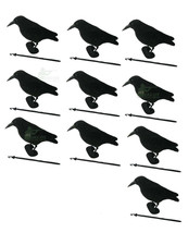 Flocked Crow Full Body Decoys