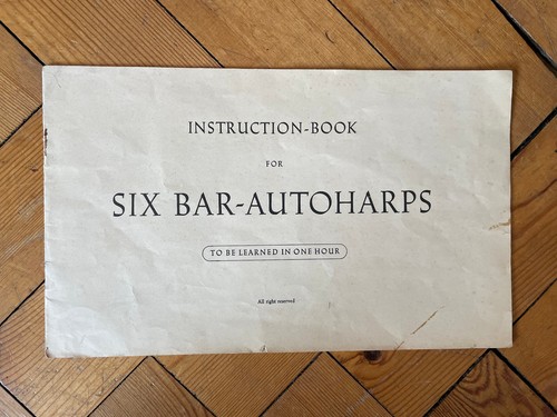 Vintage instruction booklet - instruction,