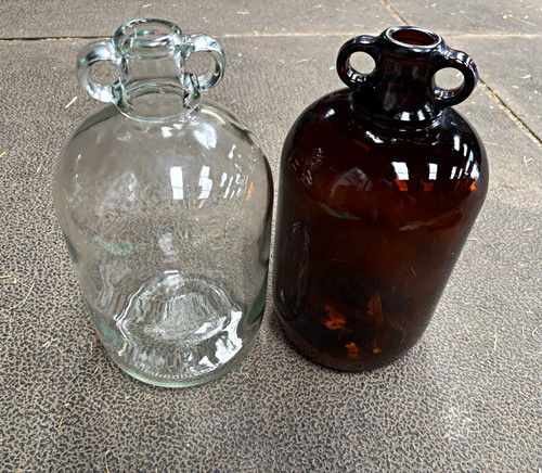 Vintage glass demijohn - vintage,