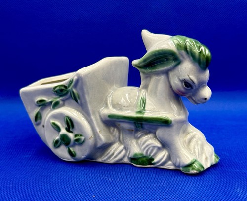 Kitsch donkey cart planter - donkey,