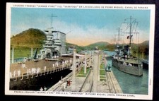 Panama Canal Postcard French