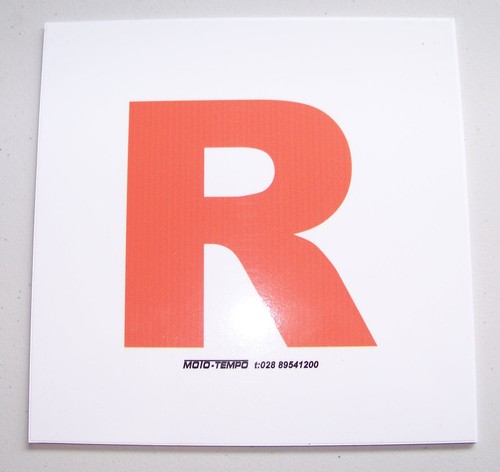 Solid motorcycle plate - motorcycle, r