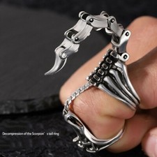 Punk Scorpion Ring Adjustable