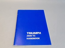 Triumph 2500 TC Handbook New