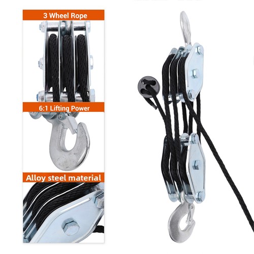 Rope hoist pulley system - rope,