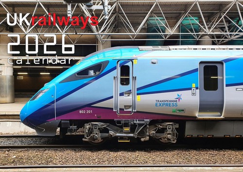 Railways 2026 wall calendar - uk,