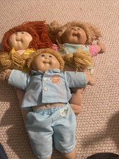 3 Cabbage Patch Dolls Signed