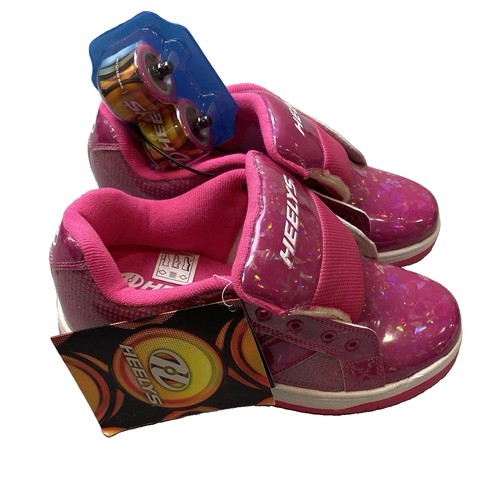 Heelys pink sparkly shoes size - heelys,