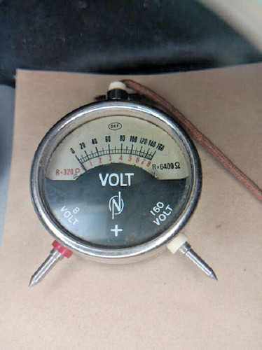 Vintage volt meter made - vintage,