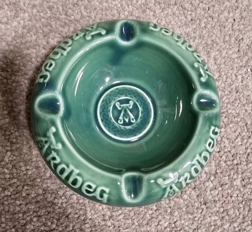 Rare ardbeg ceramic ashtray - rare,
