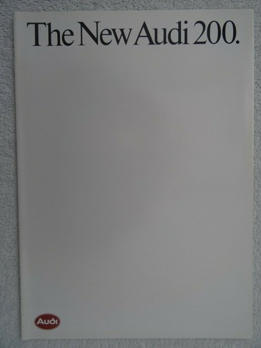 Audi 200 brochure - brochure, 1984: