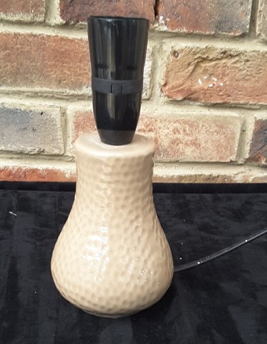 Small brown table lamp vintage - lamp,