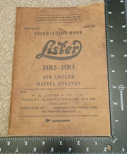 Vintage instruction book for - vintage,