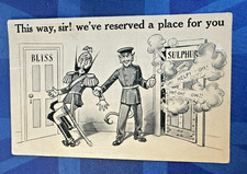 WW1 Bamforth Comic Postcard 1915 Anti Kaiser Devil Hell War Cartoons No 5057