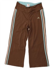 ADIDAS Womens Climacool Wide Leg Tracksuit Trousers UK 14 Medium  Brown HE03