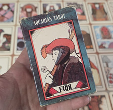 "Aquarian Tarot" Morgan Press, 1970, Complete Set 78 Cards w/Box & Instructions